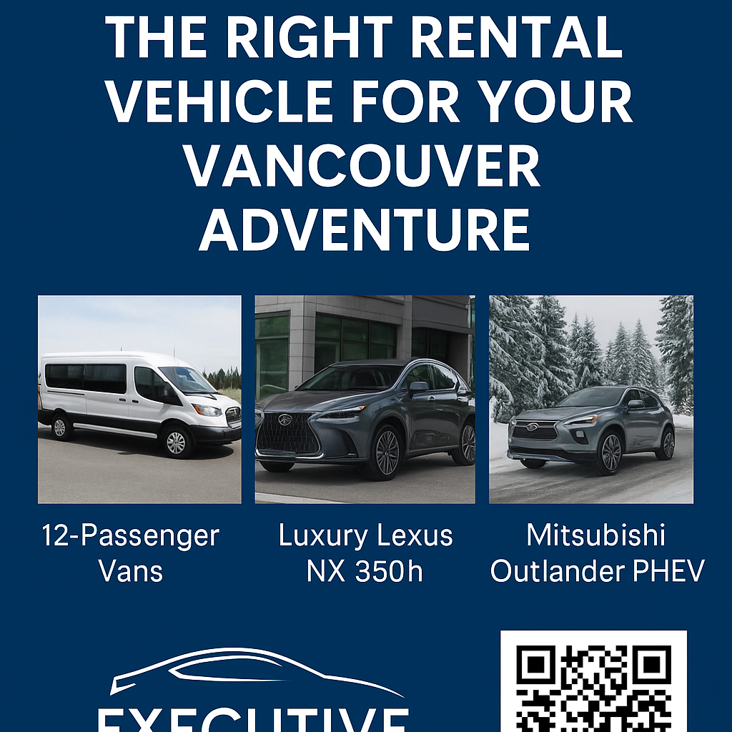 Executive car rental Vancouver fleet