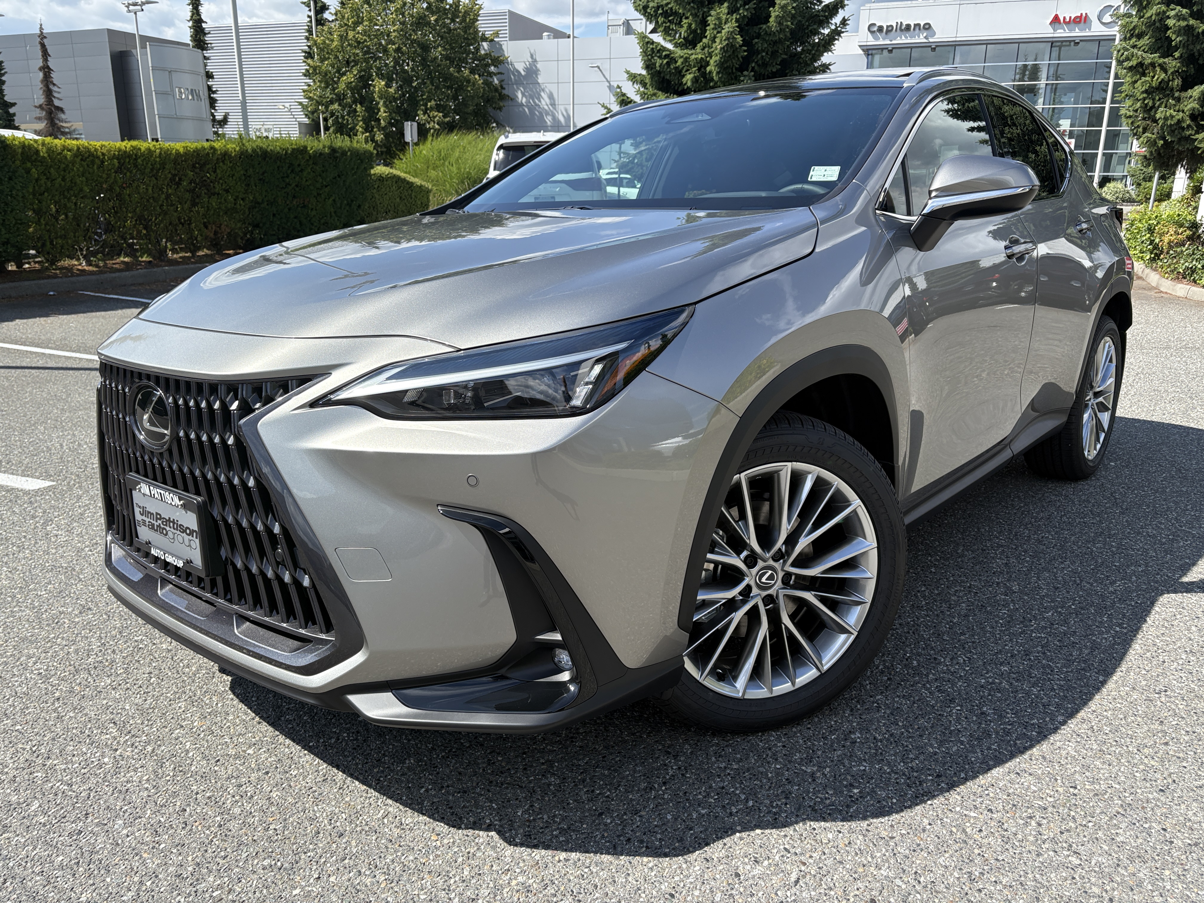 Sleek Lexus NX 350h Hybrid AWD SUV available for luxury rental in Vancouver