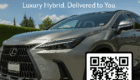 New Lexus NX 350 premium SUV Hybrid with qr code