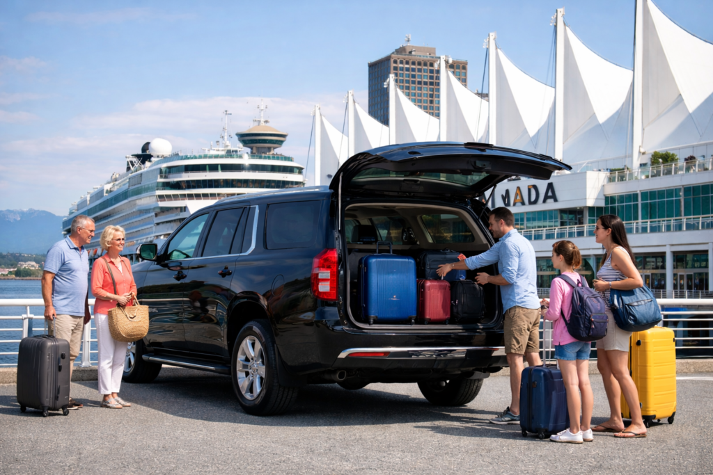 Large 8 passenger SUV at Canada place