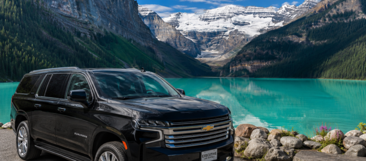 SUV rental Vancouver to Banff near Lake Louise